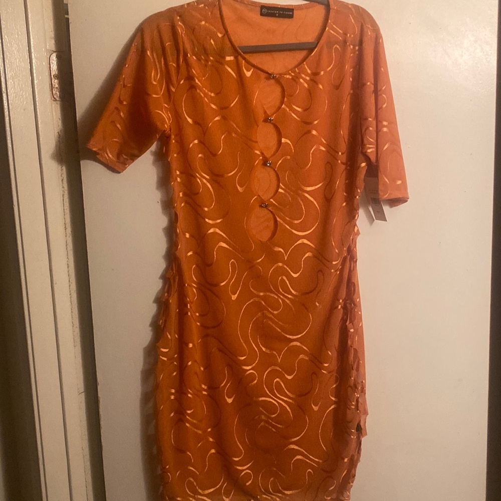 FTF Cutout coverup mini dress